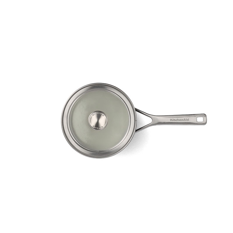 Steel Core Enamel Saucepan 16cm, Matte Black