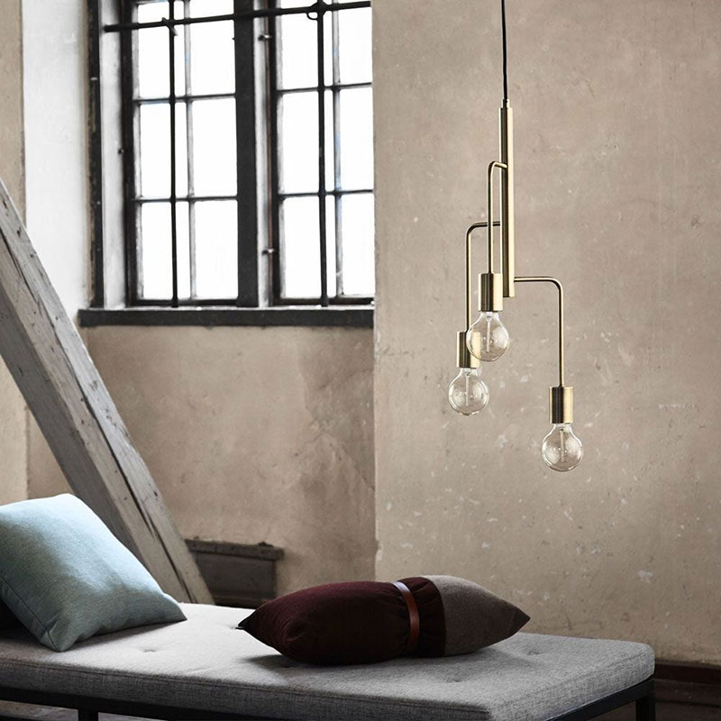 Junction Chandelier  H60cm, Brass