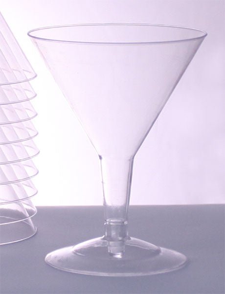Plastic (Polystyrene) Martini Glass - 5 ounce (sleeve of 12)