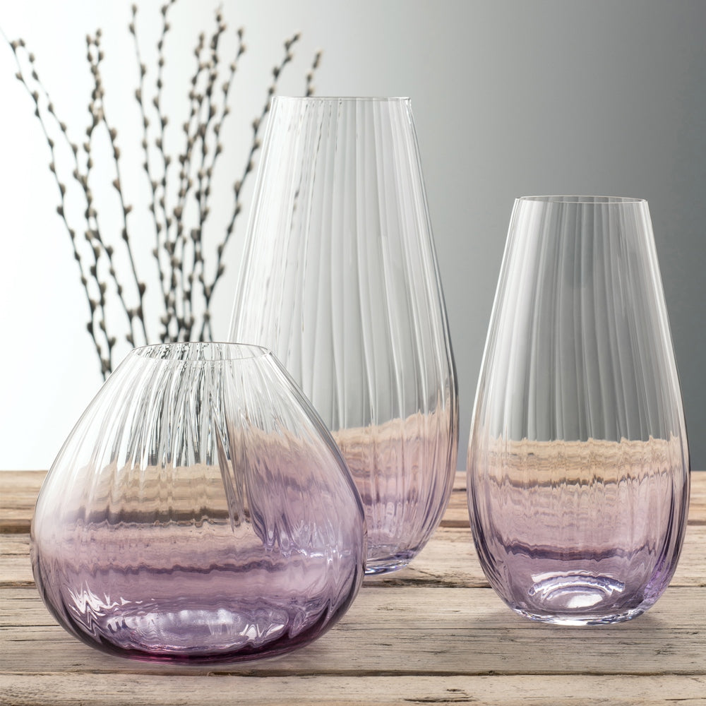 Galway Crystal Erne 9.5 Vase Amethyst
