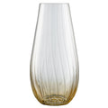Galway Crystal Erne 12 Vase Amber