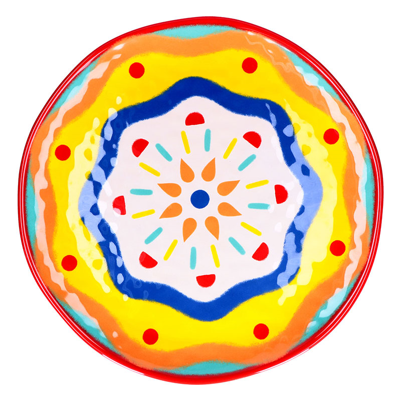 Soleado Melamine Round Platter 42cm, Multi